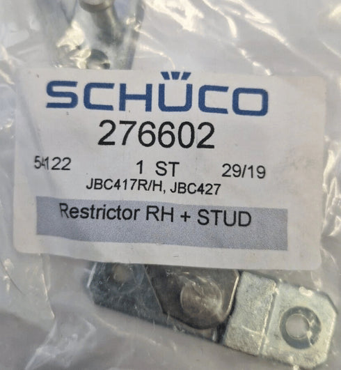 Schuco Window Restrictor  and Pin Right  Hand- genuine part  schueco 276602